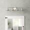 Designers Fountain Dover 29.75in 4-Light Satin Platinum Farmhouse Indoor Vanity Light with Clear Seedy Glass Shade 91504-SP - alternate 2